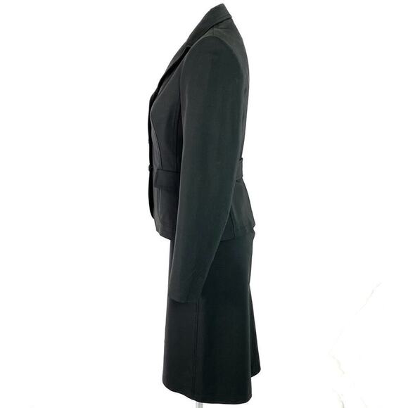 PRADA VINTAGE 90's Y2K ARCHIVAL WOMENS BLACK SKIRT BLAZER SUIT SZ IT 42 US 6 - Picture 5 of 16